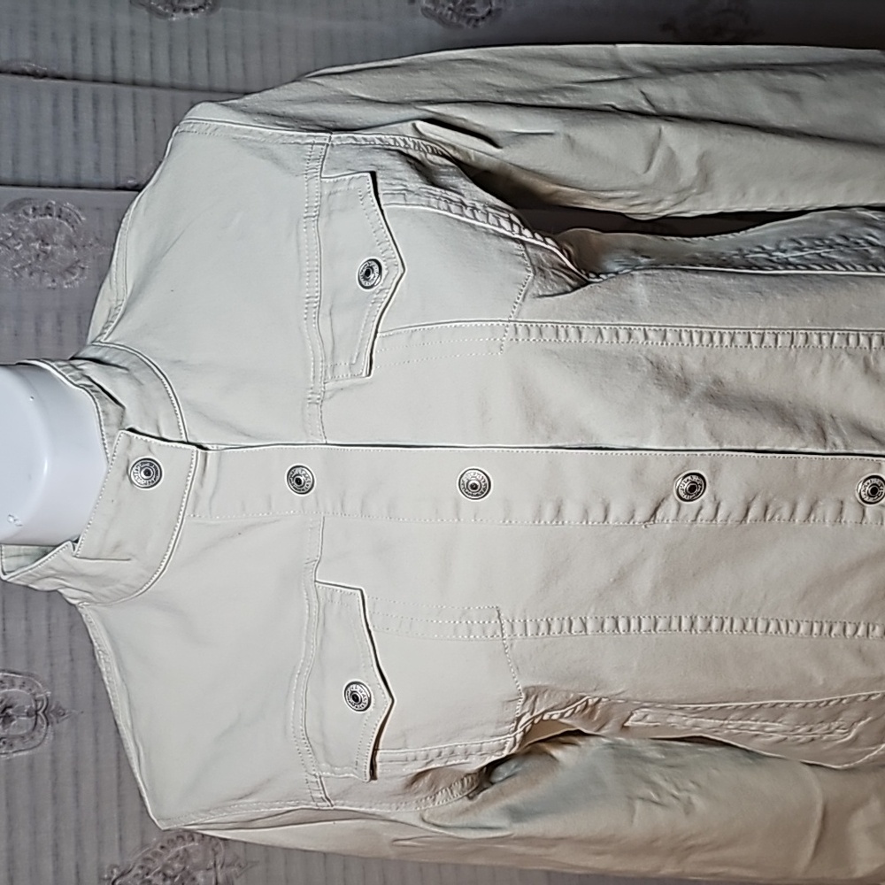 GAP Vintage Beige Jacket Woman's Size XL - Picture 3 of 12